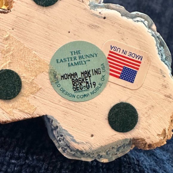 The Easter Bunny Family "Momma Making Basket" by United Design - Picture 10 of 10